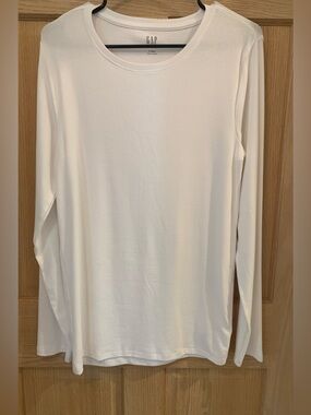 GAP Modern Tee Crewneck - White Large Tall